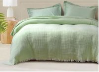 Покрывало Lotus Home - Napa muslin pistachio (Турция), 200 х 220 см